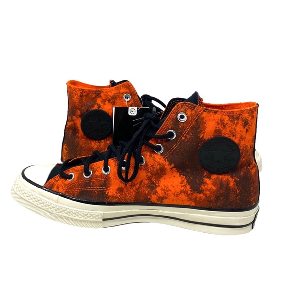 Converse Chuck 70 GORE-TEX High Black Orange Canvas Women’s Size Sneakers 172207 - Picture 4 of 9